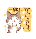 割と丁寧な感じのキジ猫スタンプ（個別スタンプ：32）