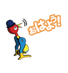 水飲み鳥の敬語とカジュアル挨拶スタンプ（個別スタンプ：2）