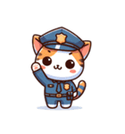 なりきりネコ【警察官】（個別スタンプ：8）
