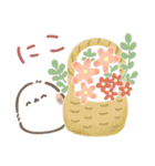 【春】草花とシマエナガ2（個別スタンプ：1）