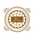 HBD-毎日誰かの誕生日/+gold- [スタンプ]（個別スタンプ：14）