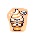 PON PON Soft cream（個別スタンプ：4）