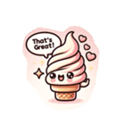 PON PON Soft cream（個別スタンプ：7）