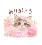 春の花♡ねことうさぎのスタンプ（個別スタンプ：4）