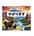 お花畑とたぬきの優しい敬語スタンプ（個別スタンプ：25）