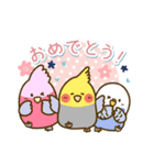 やさしいインコちゃんず【春～夏】（個別スタンプ：8）