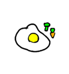 色々な形な卵焼き（個別スタンプ：1）