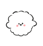 わたがし☁️ビションフリーゼ(カラフル文字（個別スタンプ：1）