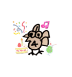 プテラさん。【誕生日ver.】（個別スタンプ：3）