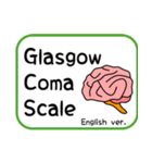 GCS (Glasgow Coma Scale) 英語版（個別スタンプ：1）