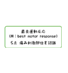 GCS (Glasgow Coma Scale) 日本語版（個別スタンプ：12）