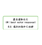 GCS (Glasgow Coma Scale) 日本語版（個別スタンプ：13）