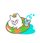 ぷにほっぺ♡しろねこみーたん（個別スタンプ：1）