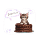 可愛い子猫がケーキ大好きニャン！（個別スタンプ：2）