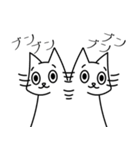 毎日使える♪シンプルのびるねこ（個別スタンプ：5）