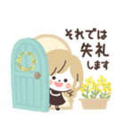 モノトーンGirlyちゃん・春（個別スタンプ：38）