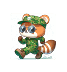 Animals wearing camouflage clothing！（個別スタンプ：5）