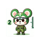 Animals wearing camouflage clothing！（個別スタンプ：10）