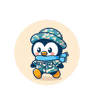 Animals wearing camouflage clothing！（個別スタンプ：19）