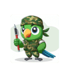 Animals wearing camouflage clothing！（個別スタンプ：20）