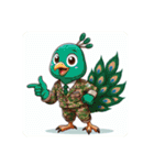 Animals wearing camouflage clothing！（個別スタンプ：26）