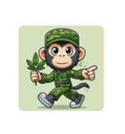 Animals wearing camouflage clothing！（個別スタンプ：32）