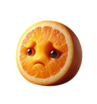 おかしい顔のオレンジ（個別スタンプ：11）