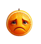 おかしい顔のオレンジ（個別スタンプ：23）
