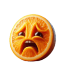 おかしい顔のオレンジ（個別スタンプ：29）