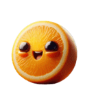おかしい顔のオレンジ（個別スタンプ：30）