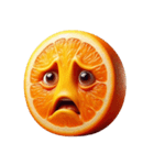 おかしい顔のオレンジ（個別スタンプ：31）