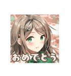 春の訪れ少女（個別スタンプ：21）