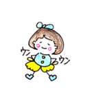 日常会話スタンプ♪おかっぱの女の子（個別スタンプ：9）