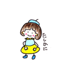 日常会話スタンプ♪おかっぱの女の子（個別スタンプ：22）