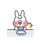 Fluffy bunny ライラの日常ティコン（個別スタンプ：10）