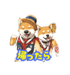 ビール大好き柴犬（個別スタンプ：26）