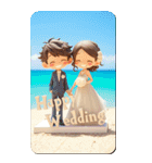 HappyWedding イラストカード（個別スタンプ：3）