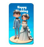 HappyWedding イラストカード（個別スタンプ：4）