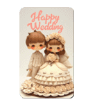 HappyWedding イラストカード（個別スタンプ：17）