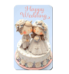 HappyWedding イラストカード（個別スタンプ：19）