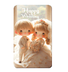 HappyWedding イラストカード（個別スタンプ：21）