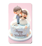 HappyWedding イラストカード（個別スタンプ：26）