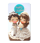 HappyWedding イラストカード（個別スタンプ：27）