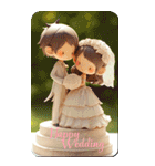 HappyWedding イラストカード（個別スタンプ：33）