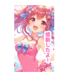 桜と水着の女の子BIGスタンプ〈春〉2（個別スタンプ：21）