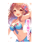 桜と水着の女の子BIGスタンプ〈春〉2（個別スタンプ：36）