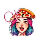 pizza+girl（個別スタンプ：2）