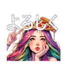 pizza+girl（個別スタンプ：7）