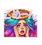 pizza+girl（個別スタンプ：21）