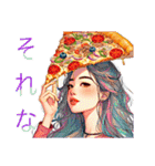 pizza+girl（個別スタンプ：23）